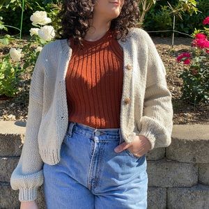 Handknit Merino Cardigan